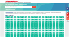 Desktop Screenshot of phonenumberdata.net