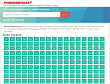 Tablet Screenshot of phonenumberdata.net